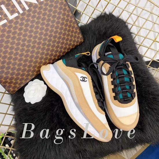 Женские кроссовки Chanel (Шанель) B201990