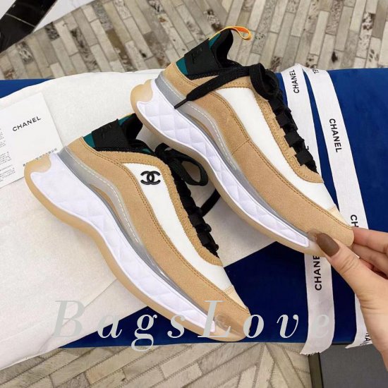 Женские кроссовки Chanel (Шанель) B201990